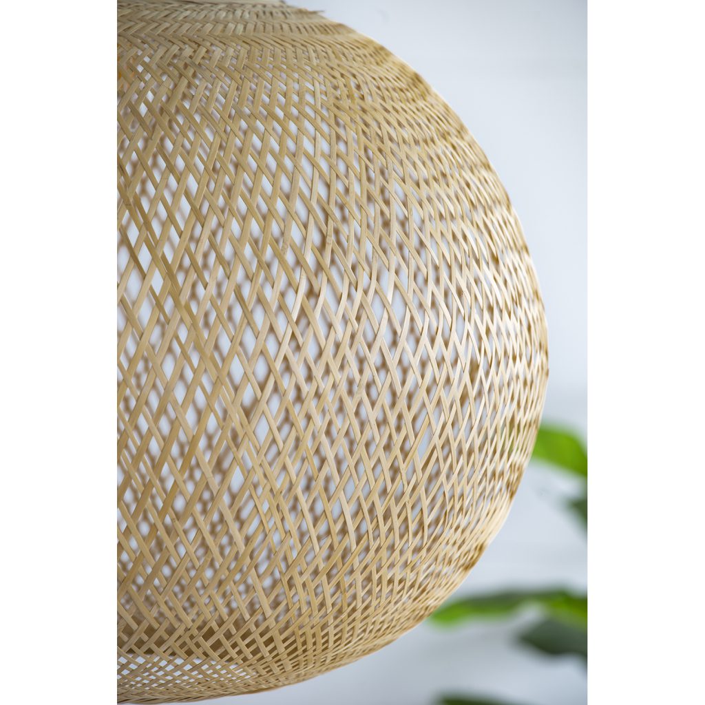 A&B Home Bundle of 28 22" x 14" 1-Light Round Woven Bamboo Chandelier