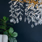 A&B Home Bundle of 3 24" x 20" Gold and Clear Chandelier
