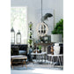 A&B Home Bundle of 3 32" x 35" White and Wood Chandelier