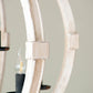 A&B Home Bundle of 3 32" x 35" White and Wood Chandelier