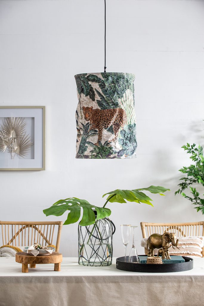 A&B Home Bundle of 34 16" x 23" Green Paper and White Pendant Light