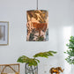 A&B Home Bundle of 34 16" x 23" Green Paper and White Pendant Light