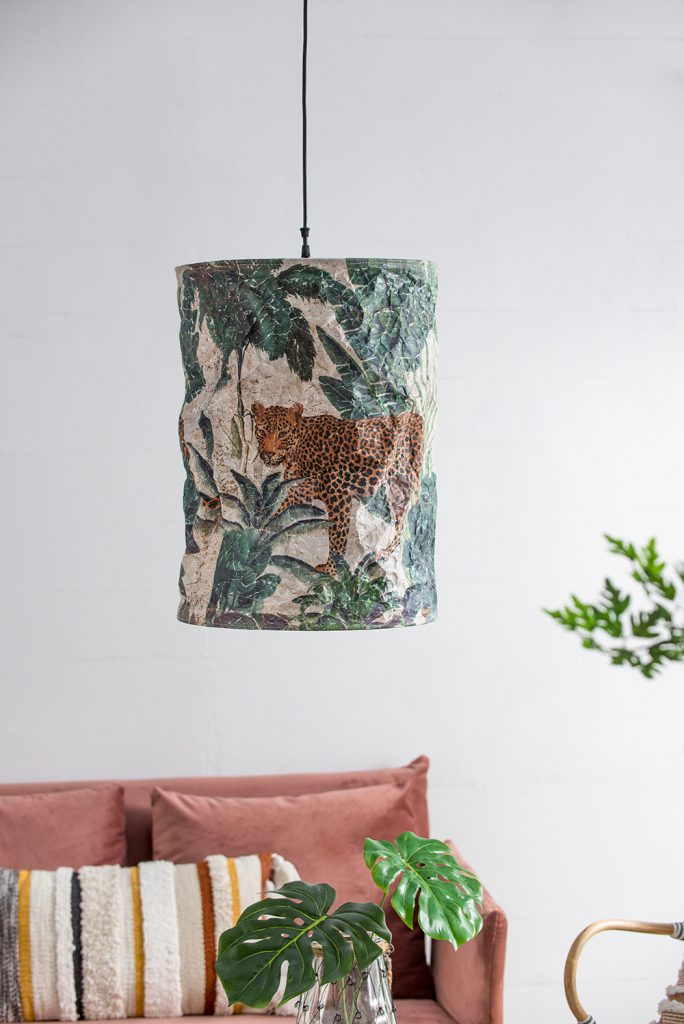 A&B Home Bundle of 34 16" x 23" Green Paper and White Pendant Light
