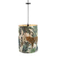 A&B Home Bundle of 34 16" x 23" Green Paper and White Pendant Light