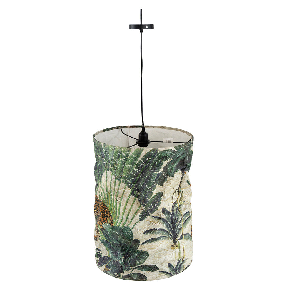 A&B Home Bundle of 34 16" x 23" Green Paper and White Pendant Light