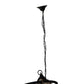 A&B Home Bundle of 4 19" x 33" 4-Light White Beaded Chandelier With Black Metal Frame