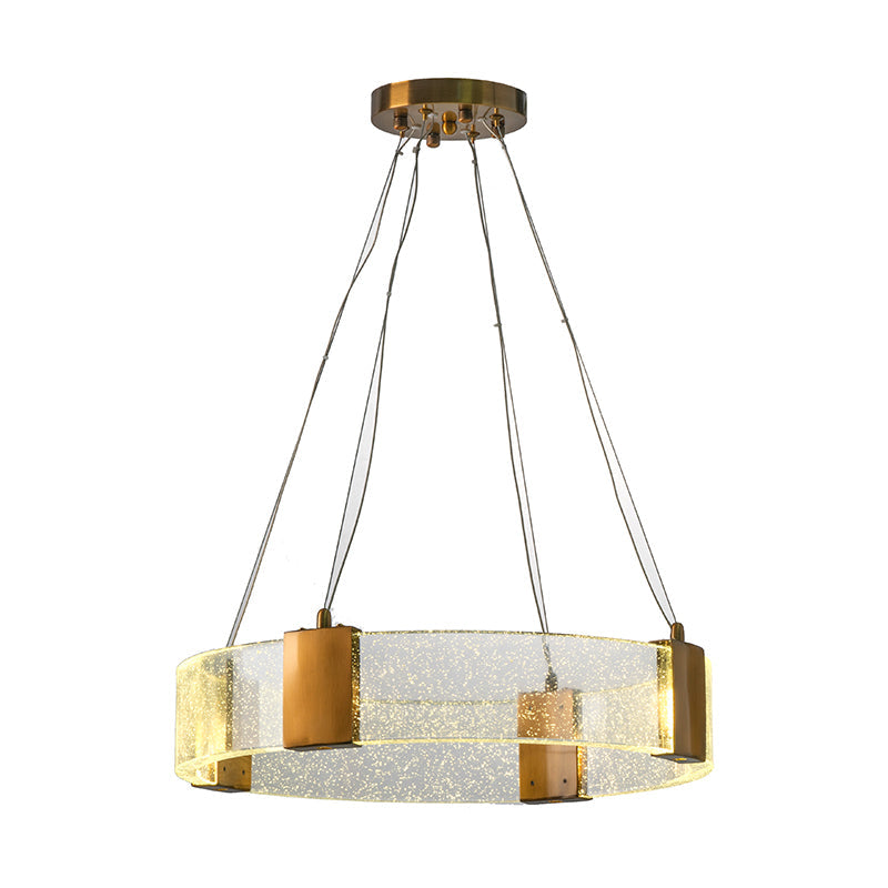 A&B Home Bundle of 4 20" x 28" Glass and Gold Chandelier