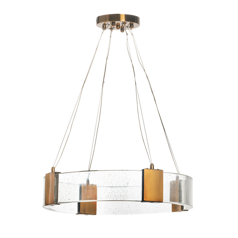 A&B Home Bundle of 4 20" x 28" Glass and Gold Chandelier