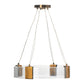 A&B Home Bundle of 4 20" x 28" Glass and Gold Chandelier
