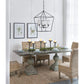 A&B Home Bundle of 4 22" x 34" 4-Light Geometric Shape Black Metal Frame and Opaque Glass Chandelier