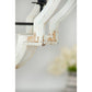 A&B Home Bundle of 4 24" x 35" Distressed White and Black Chandelier