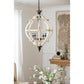A&B Home Bundle of 4 24" x 35" Distressed White and Black Chandelier