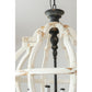 A&B Home Bundle of 4 24" x 35" Distressed White and Black Chandelier