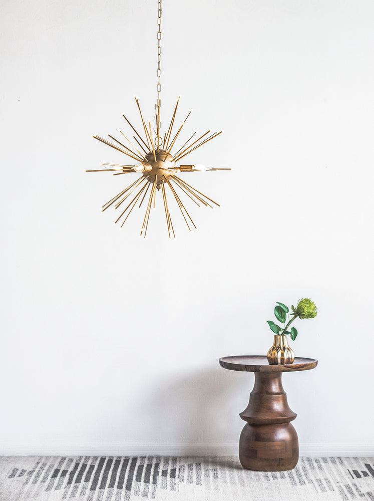 A&B Home Bundle of 4 26" x 26" Gold Star Chandelier