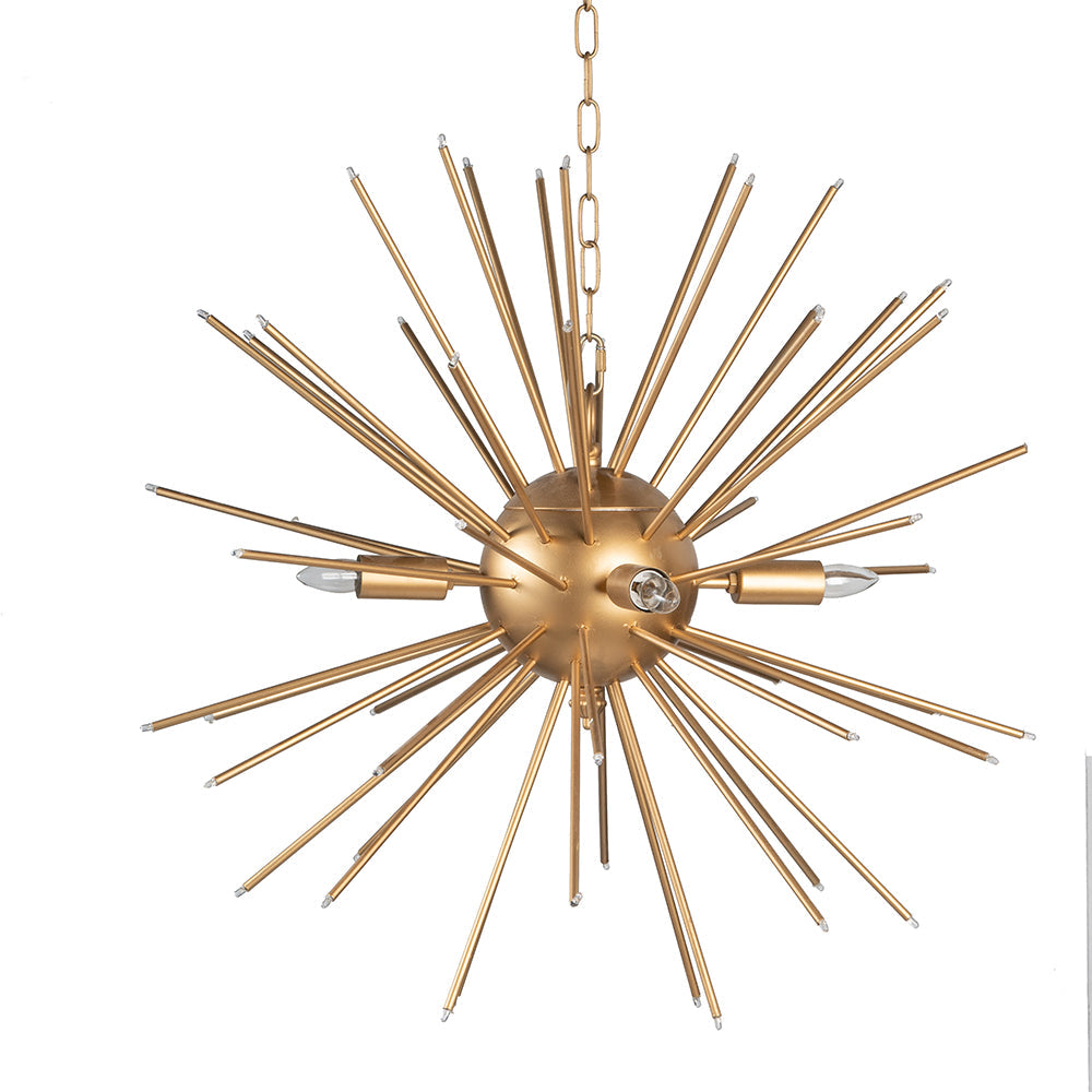 A&B Home Bundle of 4 26" x 26" Gold Star Chandelier