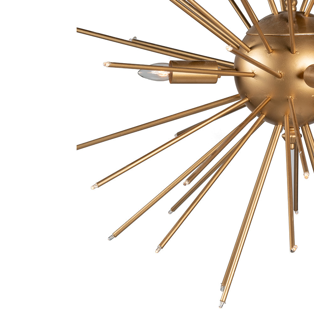 A&B Home Bundle of 4 26" x 26" Gold Star Chandelier
