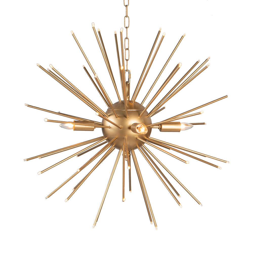 A&B Home Bundle of 4 26" x 26" Gold Star Chandelier