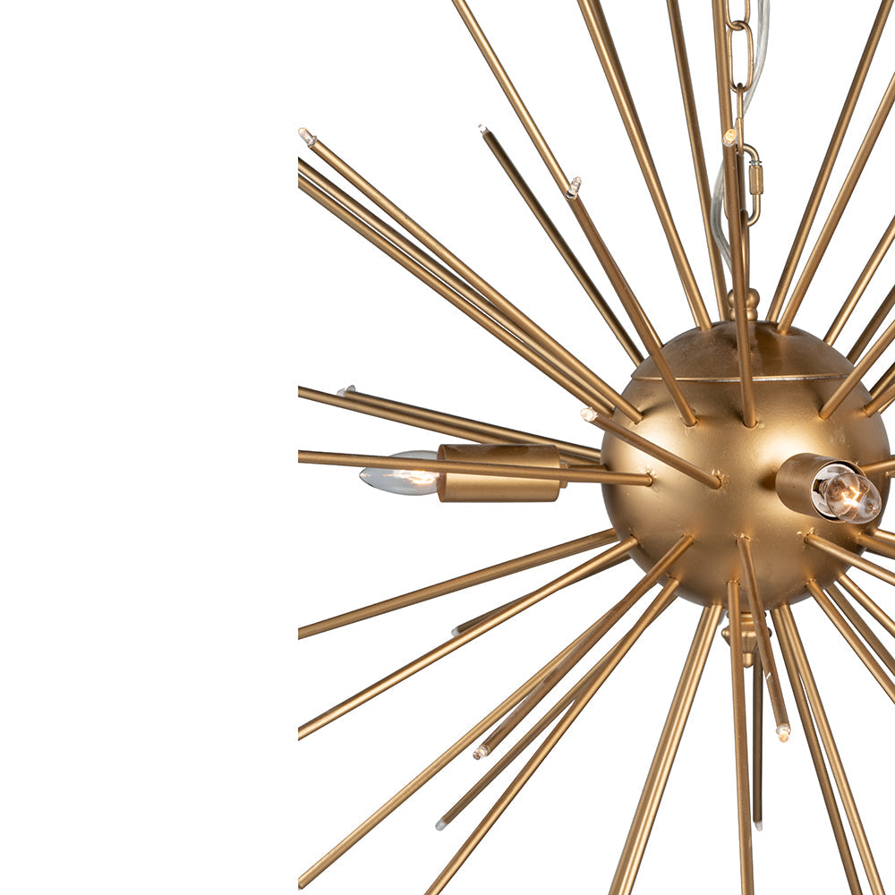 A&B Home Bundle of 4 26" x 26" Gold Star Chandelier