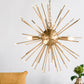 A&B Home Bundle of 4 26" x 26" Gold Star Chandelier