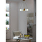 A&B Home Bundle of 4 28" x 28" Gold and Clear Chandelier