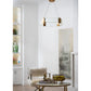 A&B Home Bundle of 4 28" x 28" Gold and Clear Chandelier