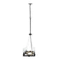 A&B Home Bundle of 4 Gian 36" x 22" 8-Light Rectangular Chandelier With Black Metal Frame