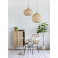 A&B Home Bundle of 40 18" x 9" 1-Light Round Woven Bamboo Chandelier