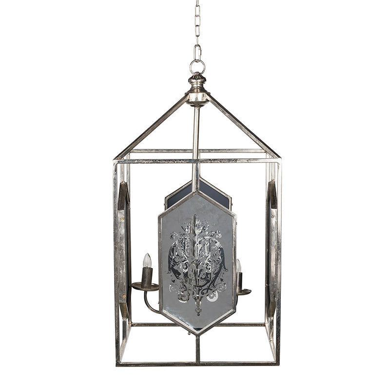 A&B Home Bundle of 5 17" x 33" Vintage Stainless Steel Chandelier
