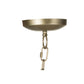 A&B Home Bundle of 5 18" x 28" Gold Iron and Glass Chandelier