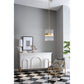 A&B Home Bundle of 5 18" x 28" Gold Iron and Glass Chandelier
