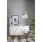 A&B Home Bundle of 5 18" x 28" Gold Iron and Glass Chandelier