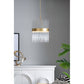 A&B Home Bundle of 5 18" x 28" Gold Iron and Glass Chandelier