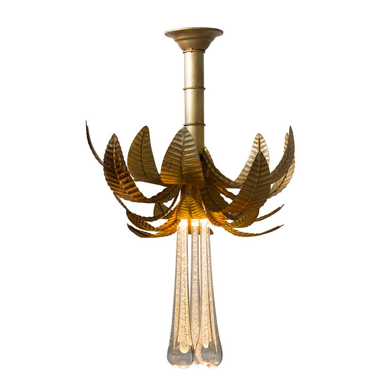 A&B Home Bundle of 5 20" x 28" Lustrous Gold and Clear Chandelier