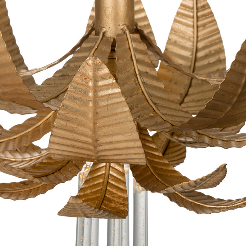 A&B Home Bundle of 5 20" x 28" Lustrous Gold and Clear Chandelier