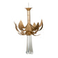 A&B Home Bundle of 5 20" x 28" Lustrous Gold and Clear Chandelier