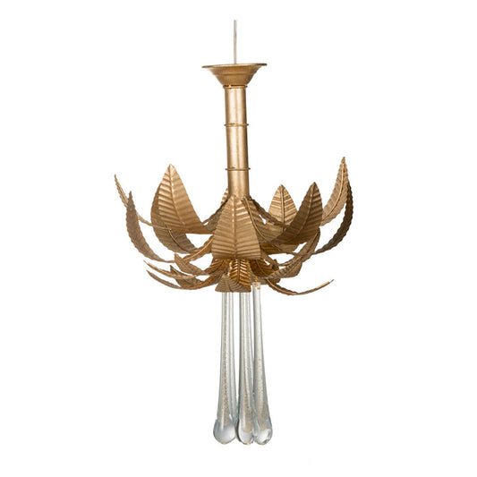 A&B Home Bundle of 5 20" x 28" Lustrous Gold and Clear Chandelier