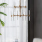 A&B Home Bundle of 5 Idony 21" x 28" Gold and Clear Chandelier