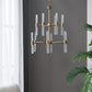 A&B Home Bundle of 5 Idony 21" x 28" Gold and Clear Chandelier