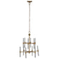 A&B Home Bundle of 5 Idony 21" x 28" Gold and Clear Chandelier