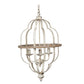 A&B Home Bundle of 6 18" x 28" Distressed White Chandelier