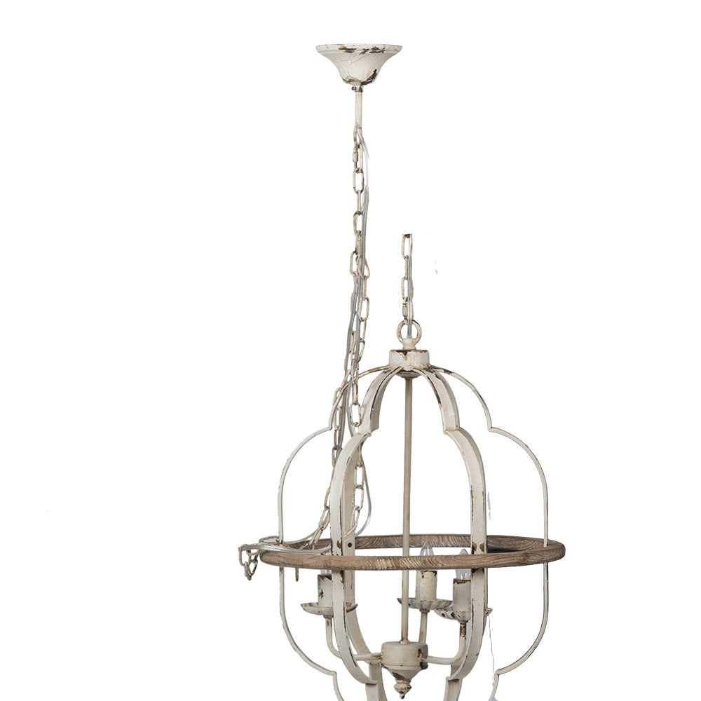 A&B Home Bundle of 6 18" x 28" Distressed White Chandelier