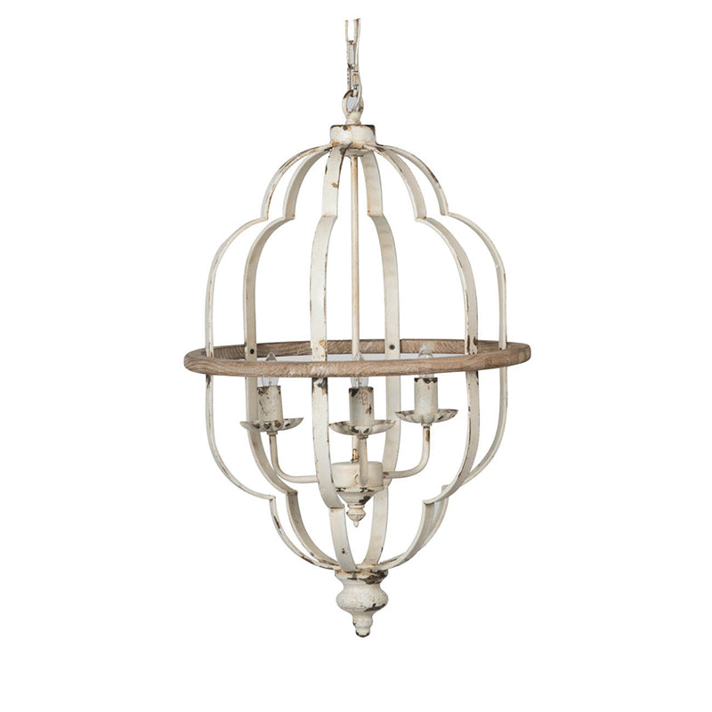 A&B Home Bundle of 6 18" x 28" Distressed White Chandelier