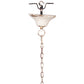 A&B Home Bundle of 6 18" x 35" 4-Light Antique White Bird Cage Design Chandelier