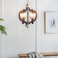 A&B Home Bundle of 6 21" x 24" 6-Light Blue and White Classic Curves Wooden Chandelier
