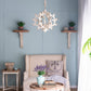 A&B Home Bundle of 6 25" x 26" 4-Light Weathered White Wooden Frame Chandelier