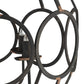 A&B Home Bundle of 6 Malin 22" x 29" 4-Light Matte Black Orb Metal Chandelier