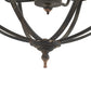 A&B Home Bundle of 6 Malin 22" x 29" 4-Light Matte Black Orb Metal Chandelier