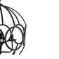 A&B Home Bundle of 6 Malin 22" x 29" 4-Light Matte Black Orb Metal Chandelier