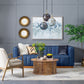 A&B Home Bundle of 6 Meri 20" x 88" 3-Light Blue Toned Glass Orb Pendant Lighting