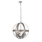 A&B Home Bundle of 6 Ordway 24" x 26" 6-Light Antique Silver Iron Sphere Chandelier